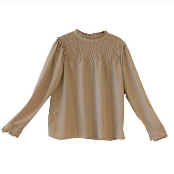 Walter Baker Tops - Walter Baker High Neck Ruffle Blouse